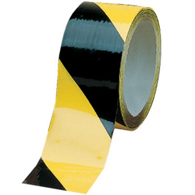 SAFETY TAPE 2INS ADHERSIVE YELLOW/BLACK